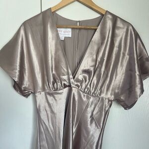 Birdy Grey Metallic Taupe Dress